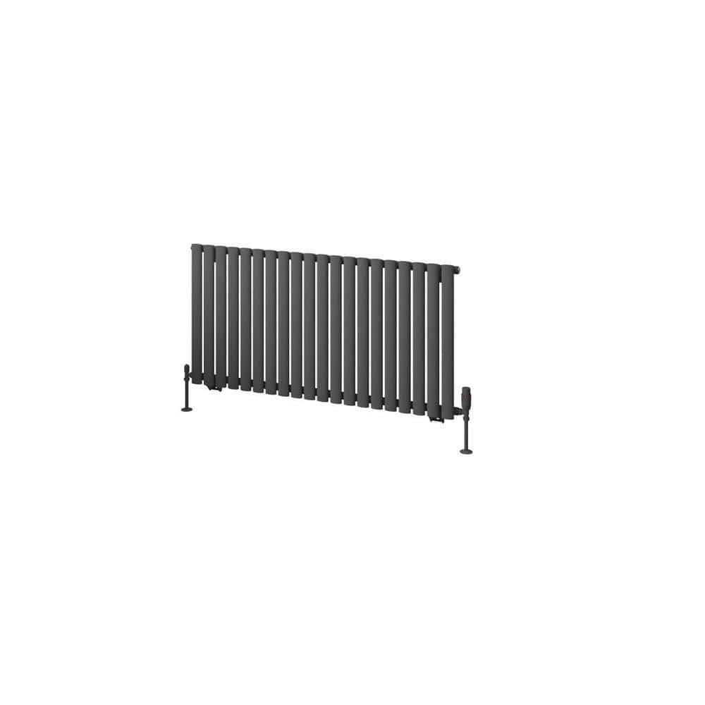 Eastbrook Panel Radiator Eastbrook Tunstall Straight Horizontal Designer Radiator in Matt Anthracite