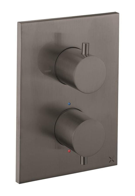 Crosswater Concealed Shower Valve Slate Crosswater MPRO Crossbox 3 Outlet Trimset