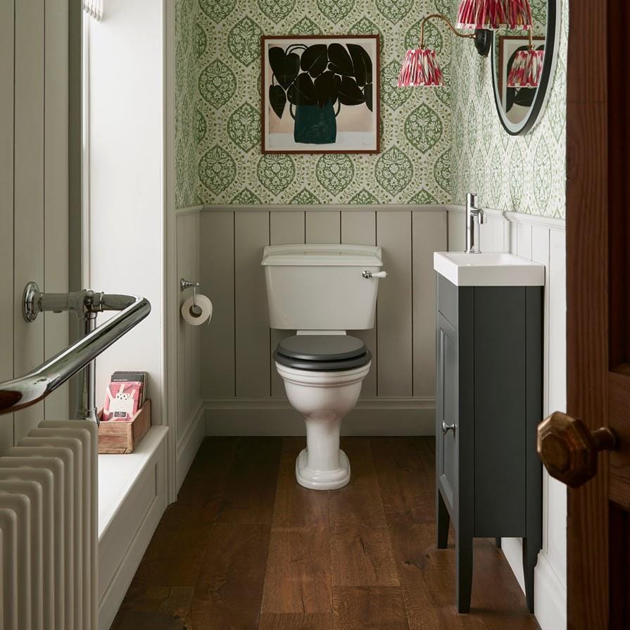 Heritage Cloakroom Vanity Unit Heritage Caversham 400mm Floor Standing Cloakroom Vanity Unit and Basin Bundle