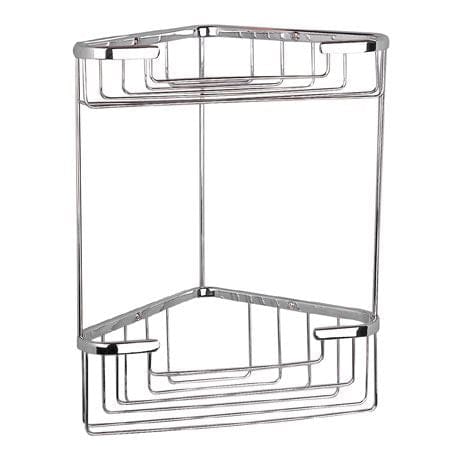 Miller Basket Miller Classic Two Tier Corner Shower Basket in Chrome