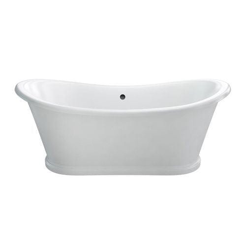 Burlington Roll Top and Slipper Freestanding Bath 1650 x 700 Burlington Admiral Oval Freestanding Bath in Gloss White