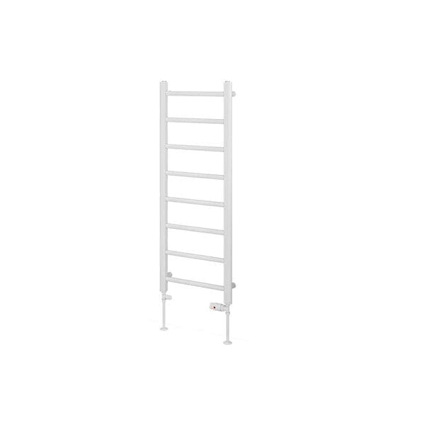 Eastbrook Ladder Rail Eastbrook Tuscan Round Heated Towel Rail in White