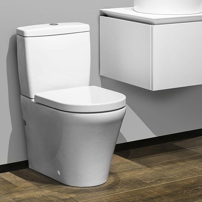 Villeroy & Boch Toilet Villeroy and Boch O.Novo Compact Close Coupled Combi Pack with Toilet Pan, Cistern and Soft Close Seat