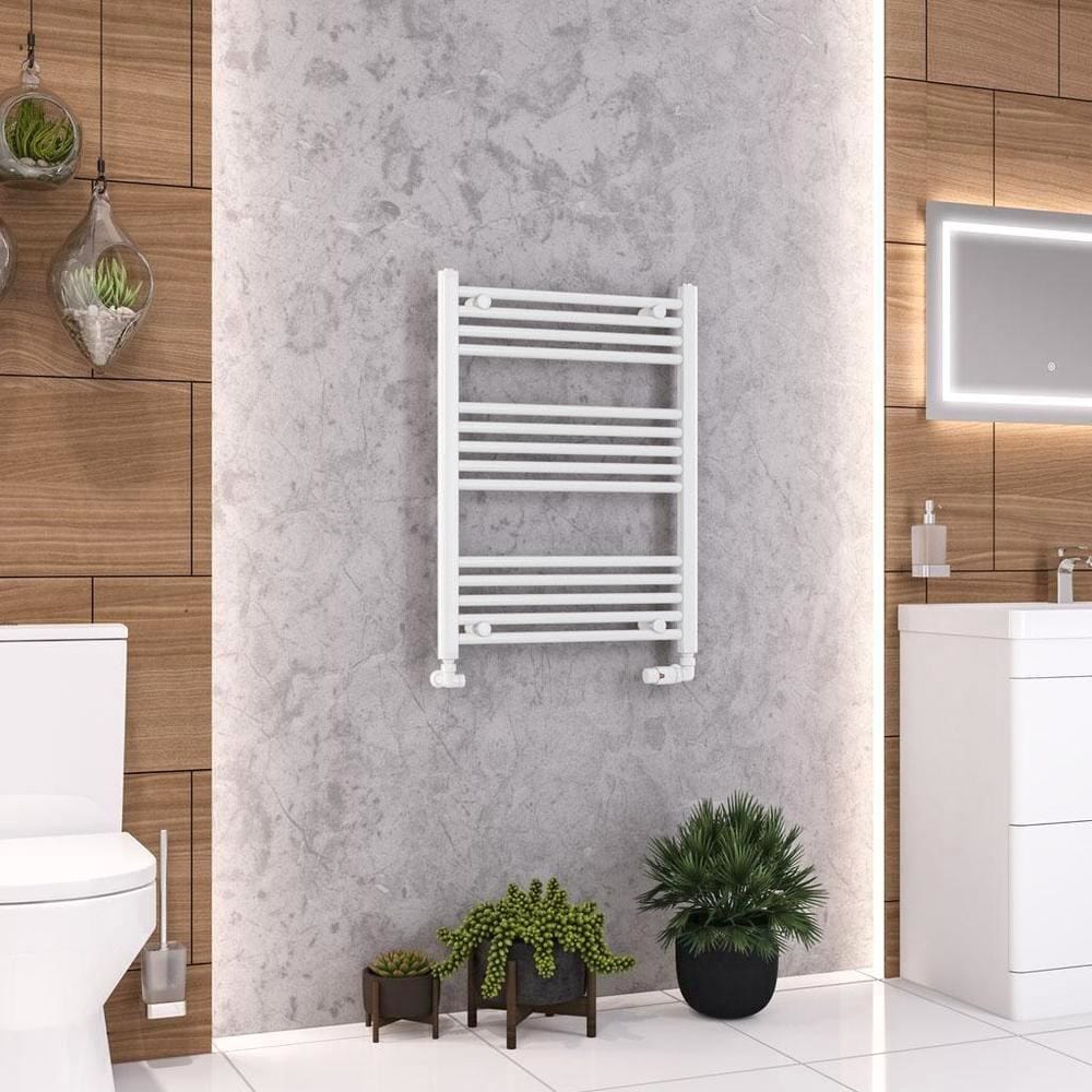 Eastbrook Wendover Straight Vertical Heated Towel Rail in White
