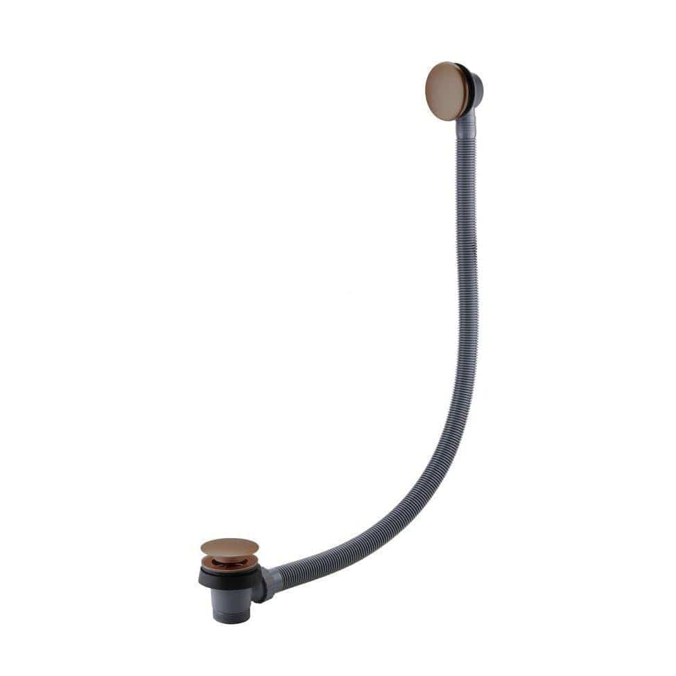 Aquarius Bath Waste Brushed Bronze Aquarius FT Easy Clean Click Clack Bath Waste and Overflow