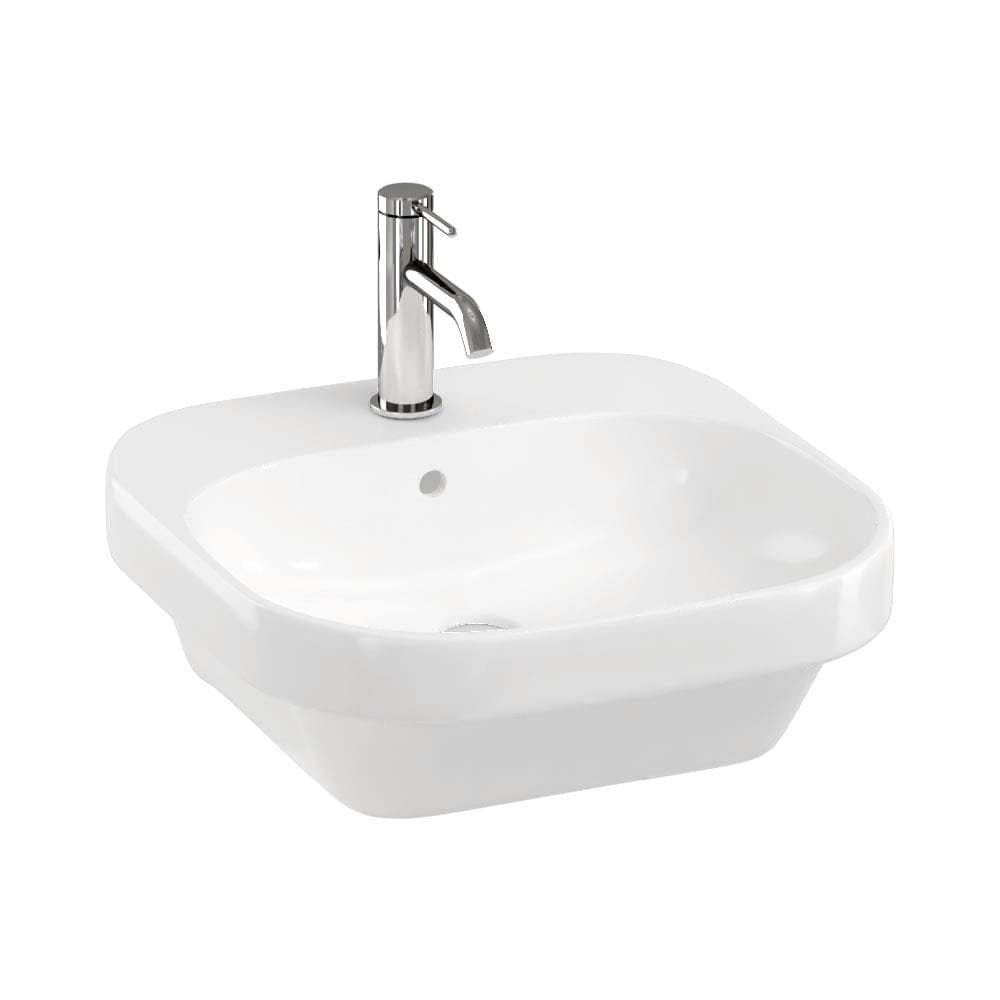Britton Pedestal Basin None Britton Curve2 450mm 1 Tap Hole Basin