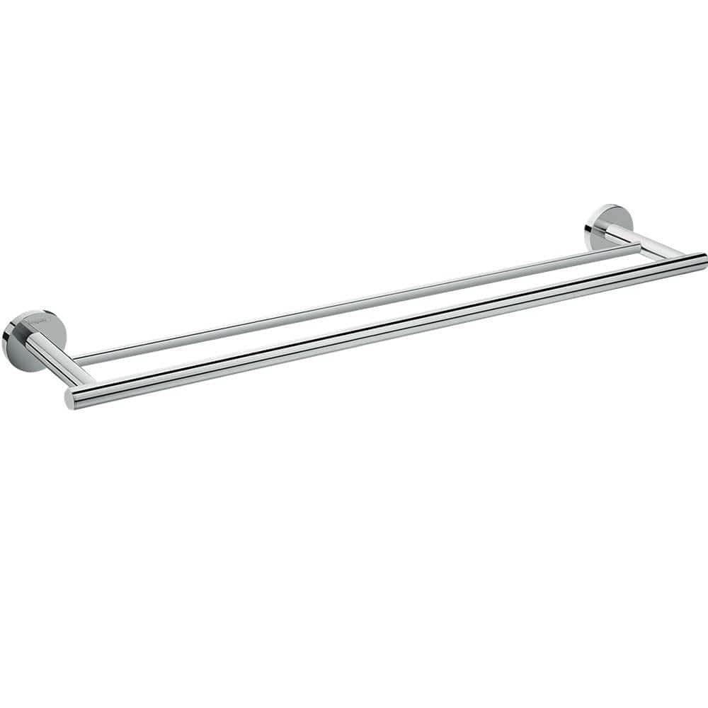 Hansgrohe Towel Rails and Rings Hansgrohe Logis Universal Double Towel Holder