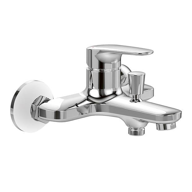 Villeroy & Boch Bath Shower Mixer Villeroy & Boch O.Novo Start Wall Mounted Single Lever Bath Shower Mixer Tap in Chrome