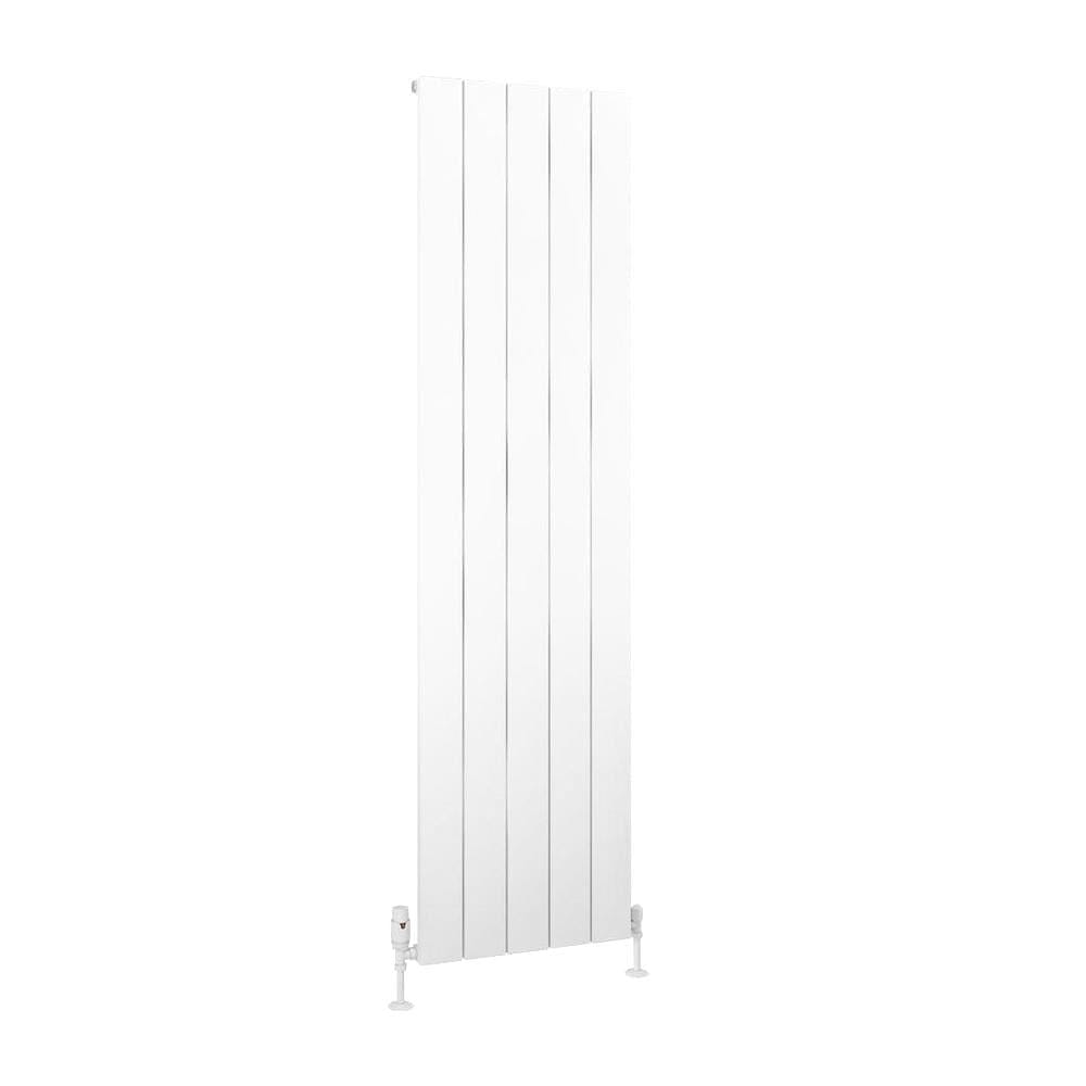 Eastbrook Panel Radiator Eastbrook Charlton Vertical Aluminium Designer Radiator in Matt White