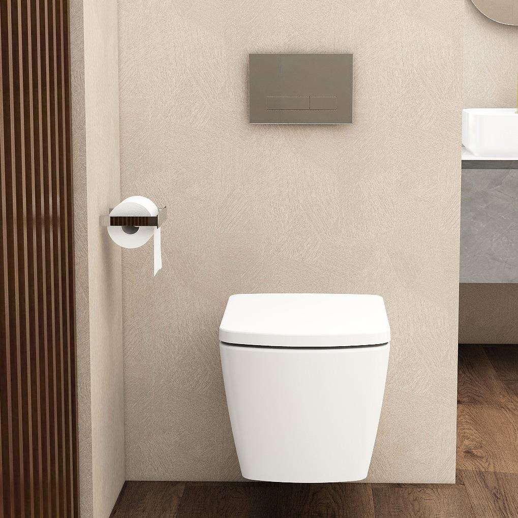 Imex Square ABS Flush Plate (for IMFF01 & IMCC0 Cisterns) in Chrome