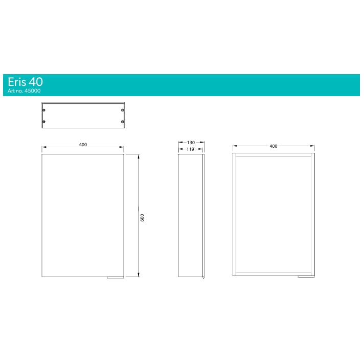 HiB Mirrored Cabinet HiB Eris Mirrored Cabinet