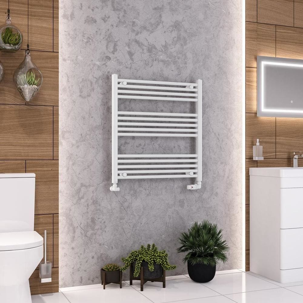 Eastbrook Wendover Straight Vertical Heated Towel Rail in White