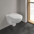Villeroy & Boch Wall Hung Toilet Villeroy & Boch O.Novo Wall Hung Rimless Toilet with Soft Close Seat