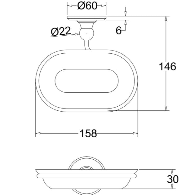 Burlington Soap Dish Burlington Traditional Wall Mounted Soap Dish
