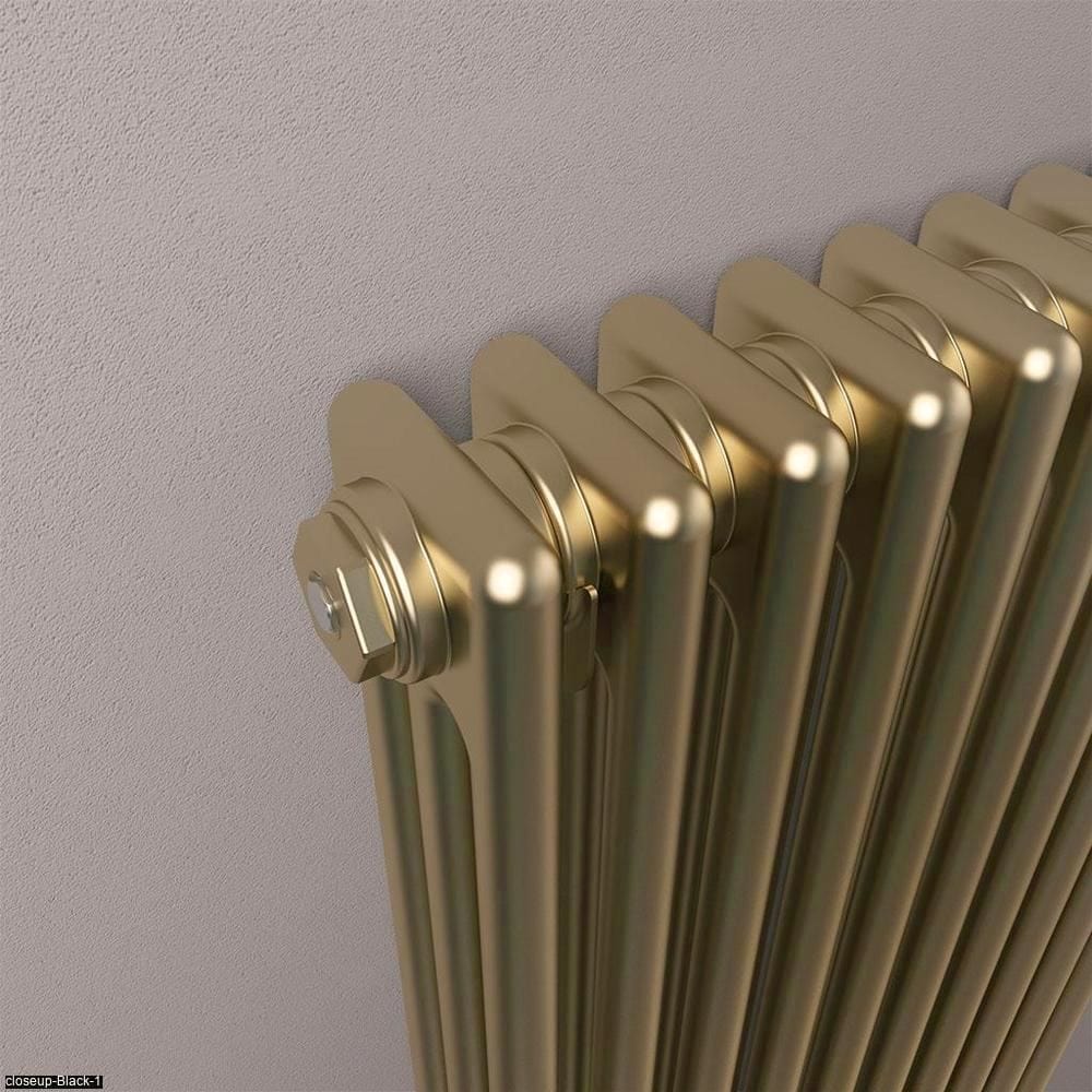 Eastbrook Column Radiator Eastbrook Rivassa Traditional 3 Column Radiator in Bronze Effect