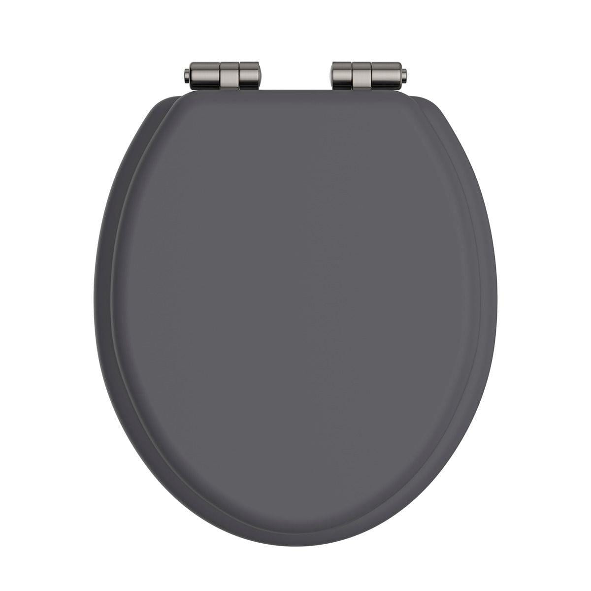Heritage Toilet Seat Graphite / Nickel Heritage Soft Close Wooden Toilet Seat