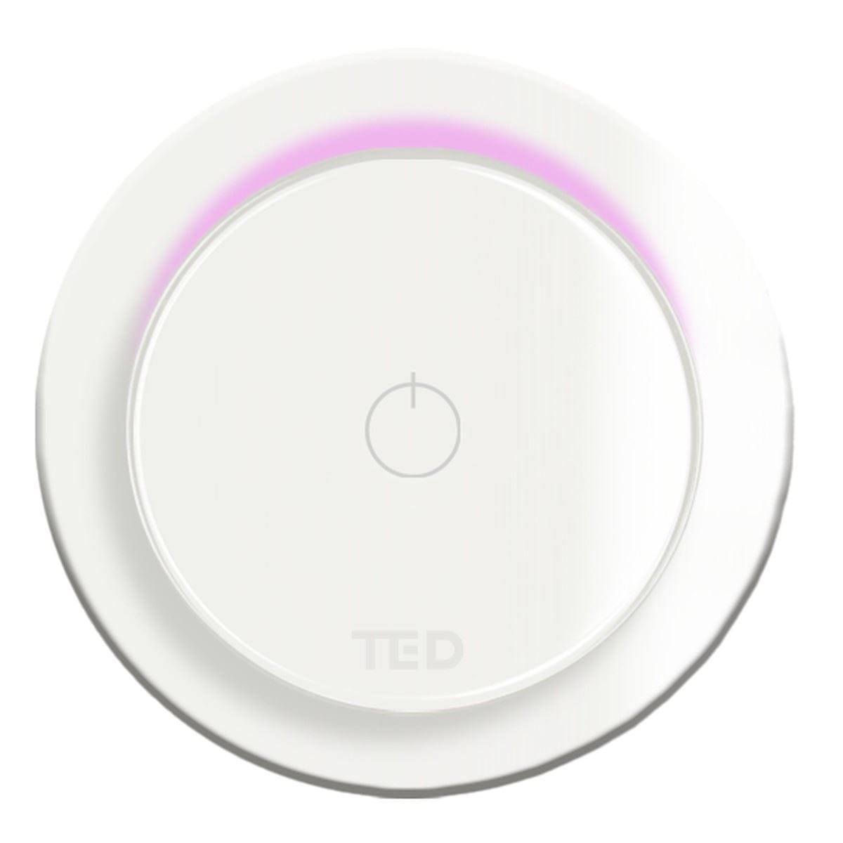 TED Concealed Shower Valve Matt White TED Togo Single Outlet Concealed Shower Valve and Digital Ring Button