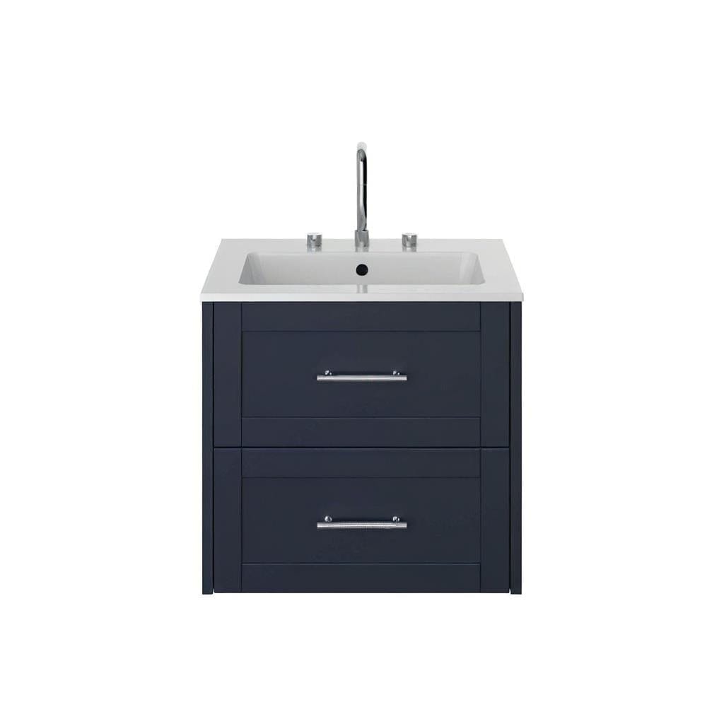Heritage Wall Mounted Vanity Unit Midnight Blue / 2 Heritage Lynton 600mm Wall Mounted Vanity Unit with Basin