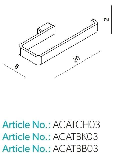 HiB Towel Rails and Rings HiB Atto Towel Ring