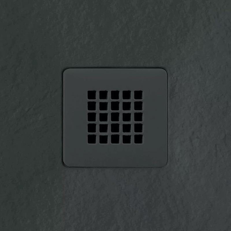 Aquarius Bathrooms Charcoal Grey Aquarius Honiston Colour Matched Shower Waste Grid