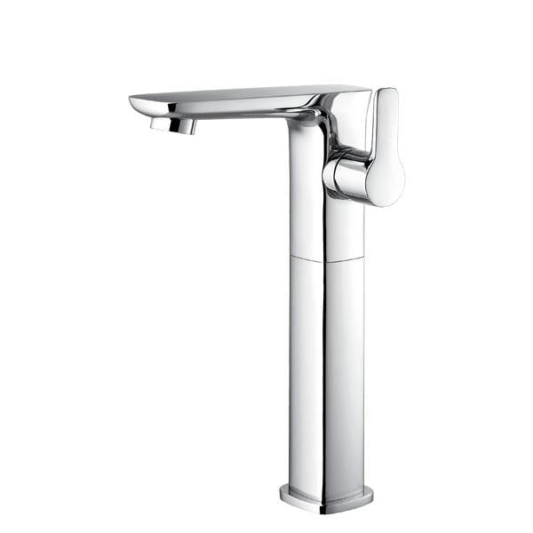 Flova Mono Basin Tap Flova Urban Tall Basin Mixer Tap with Clicker Waste in Diamond Chrome