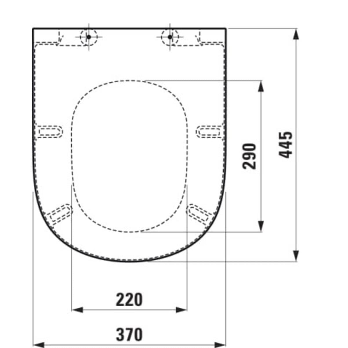 Laufen Lua Slimline Soft Close, Quick Release Toilet Seat