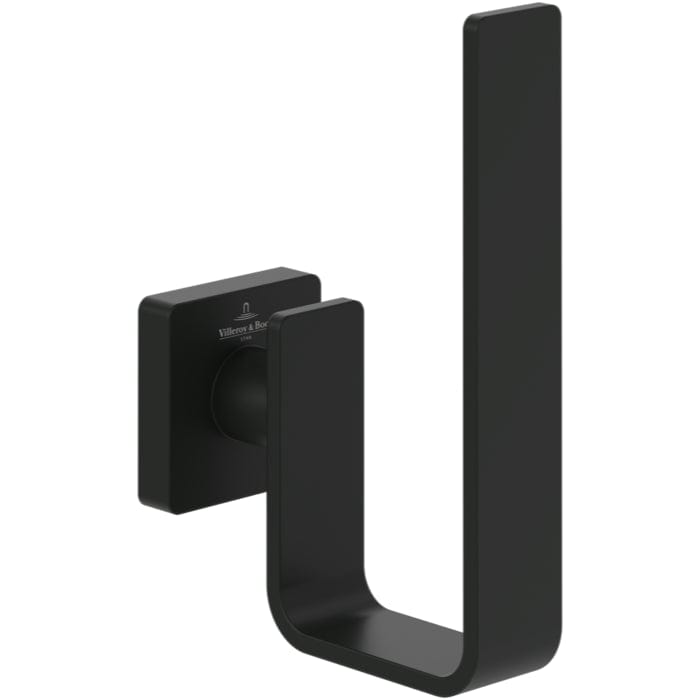 Villeroy & Boch Toilet Roll Holder Matt Black Villeroy & Boch Elements - Striking Spare Toilet Roll Holder