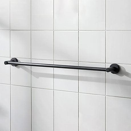 Miller Towel Rails and Rings Matt Black / 645mm Miller Bond Towel Rail