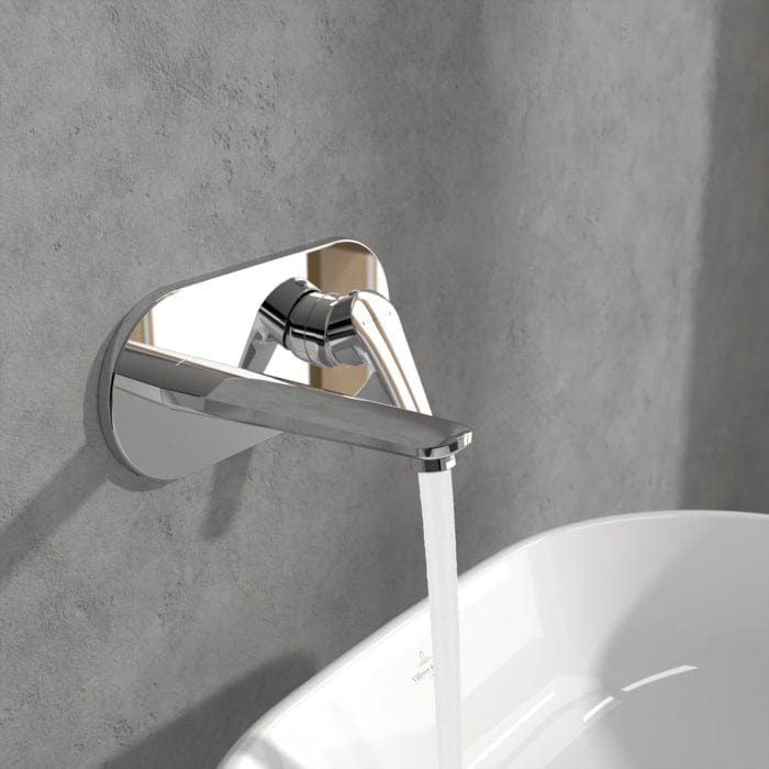 Villeroy & Boch Wall Mounted Basin Tap Villeroy & Boch O.Novo Start Wall Mounted Single Lever Basin Mixer Tap in Chrome