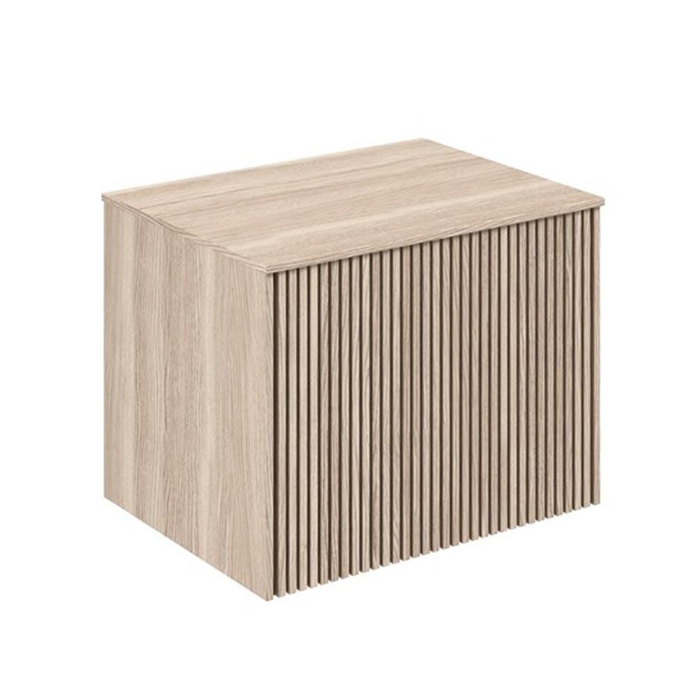 Crosswater Wall Mounted Vanity Unit Modern Oak / Colour Matched / 600mm Crosswater Limit Wall Mounted Vanity Unit with Worktop