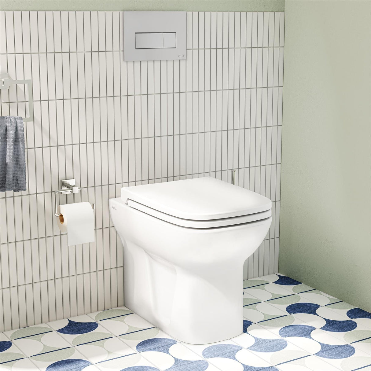 Vitra Back To Wall Toilet VitrA S20 Back to Wall Toilet with Soft Close Seat