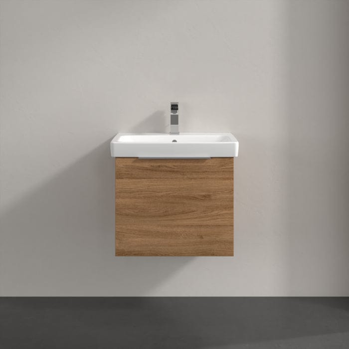 Villeroy & Boch Wall Mounted Vanity Unit Villeroy & Boch Architectura Wall Hung Vanity Unit 550mm One Drawer with Basin