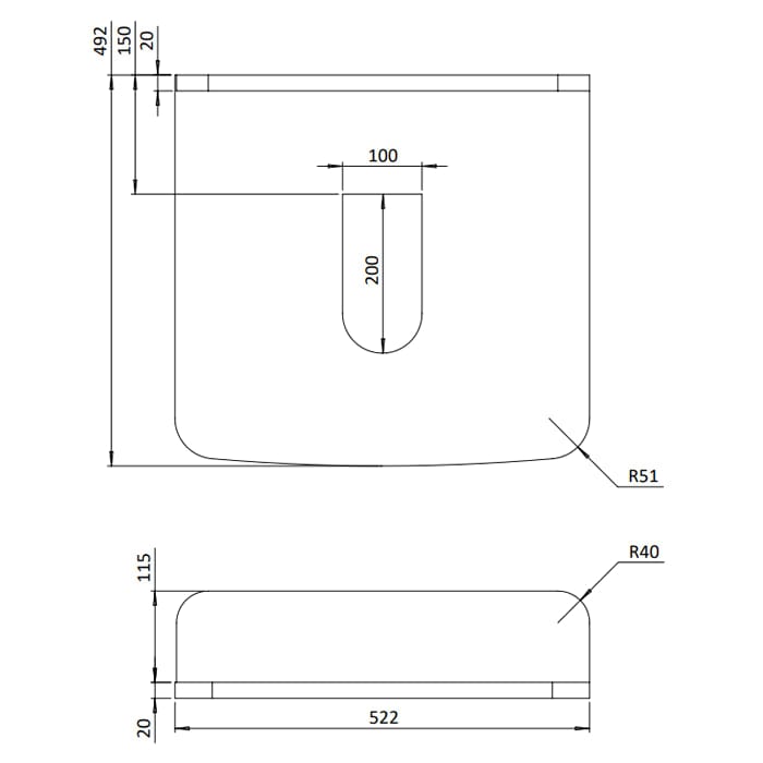 Burlington Floor Standing Vanity Unit Burlington Guild Floor Standing 560mm Vanity Unit with Worktop