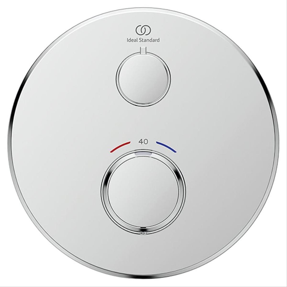 Ideal Standard Concealed Shower Valve Ideal Standard Ceratherm T25 Single Outlet Concealed Valve Trim-set in Chrome