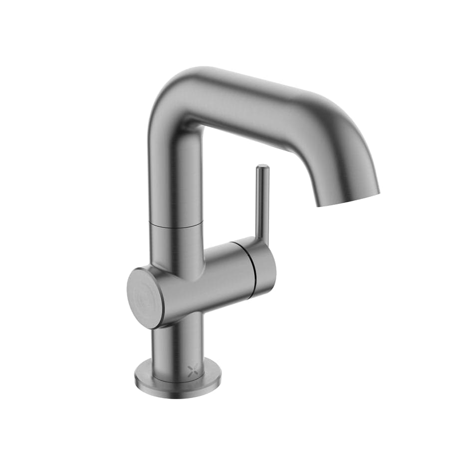 Crosswater Mono Basin Tap Slate Crosswater 3ONE6 Lever Basin Mixer Tap Swivel Spout
