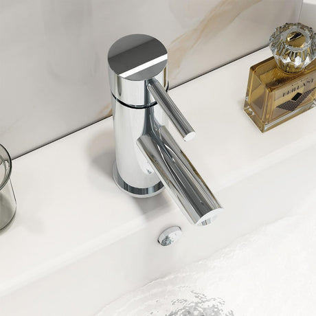 Imex Mono Basin Tap Imex Ivo Mono Basin Mixer Tap with Universal Clicker Waste in Chrome