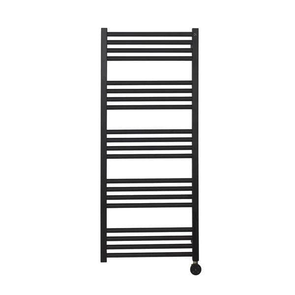 Crosswater Ladder Rail 1140 x 480mm / Electric Only Crosswater MPRO Designer Vertical Towel Radiator in Matt Black