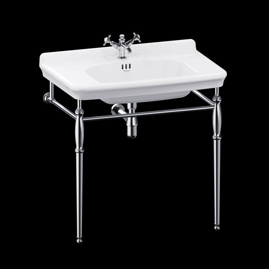 Burlington Wall Hung Basin 850mm / 3 / Chrome Washstand Burlington Guild Basin with Pedestal or Washstand