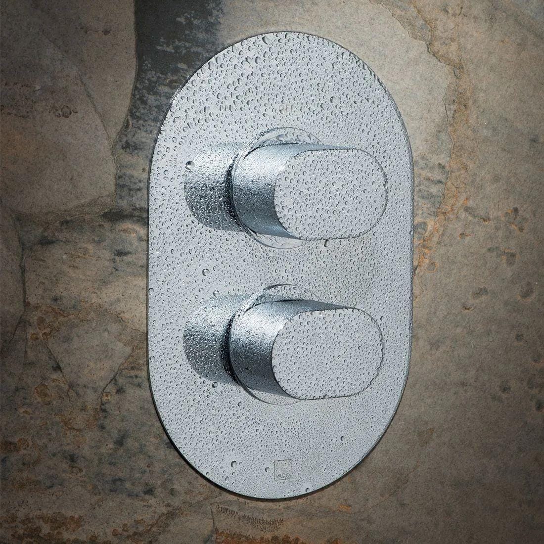 Vado Concealed Shower Valve VADO DX Life 1 Outlet, 2 Handle Concealed Thermostatic Shower Valve in Chrome