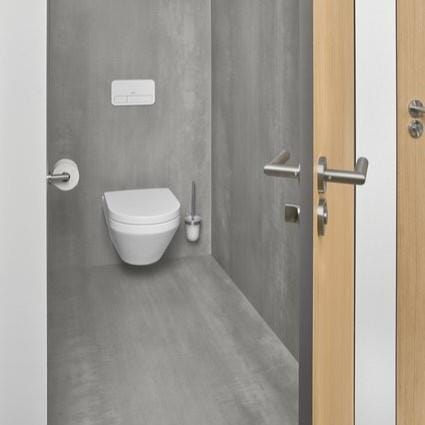 Villeroy & Boch Wall Hung Toilet Villeroy & Boch Architectura Combi-Pack Wall Hung Rimless Toilet with TwistFlush and Soft Close Seat