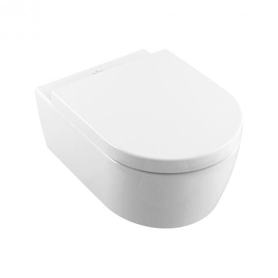 Villeroy & Boch Wall Hung Toilet Villeroy & Boch Avento Rimless Wall Hung Toilet with Soft Close Seat in White Alpin