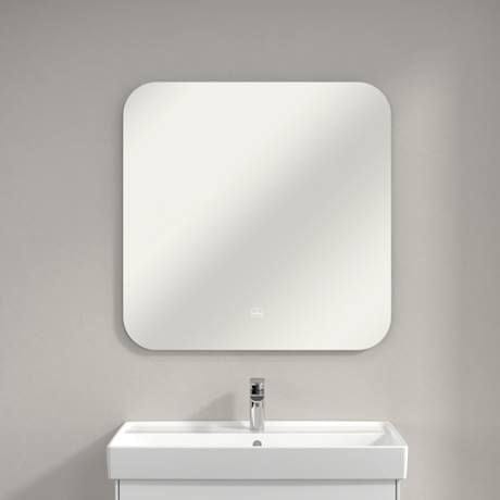 Villeroy & Boch Illuminated Mirror Villeroy & Boch More to See Lite LED Illuminated Curved Rectangular Mirror