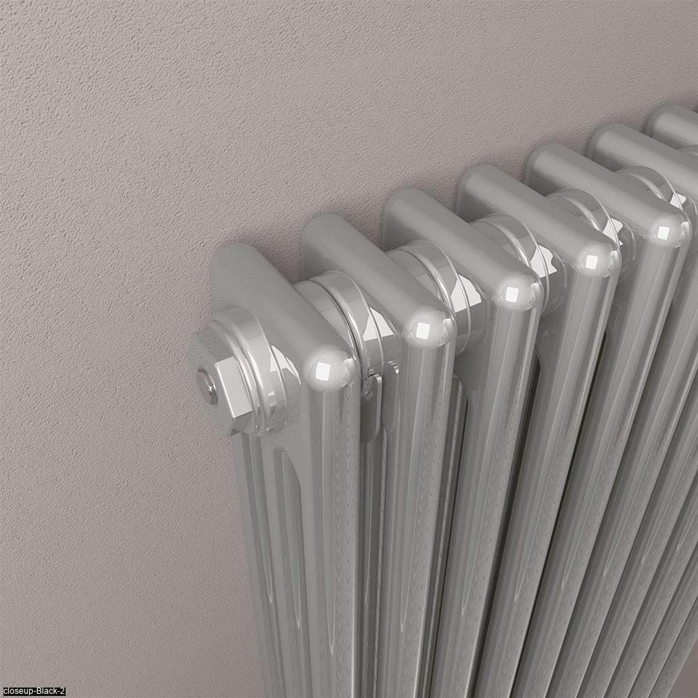 Eastbrook Column Radiator Eastbrook Rivassa Traditional 3 Column Radiator in Chrome Effect