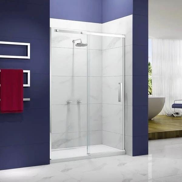 Merlyn Sliding Shower Door Chrome / 1100mm Merlyn Ionic Frameless Sliding Shower Door