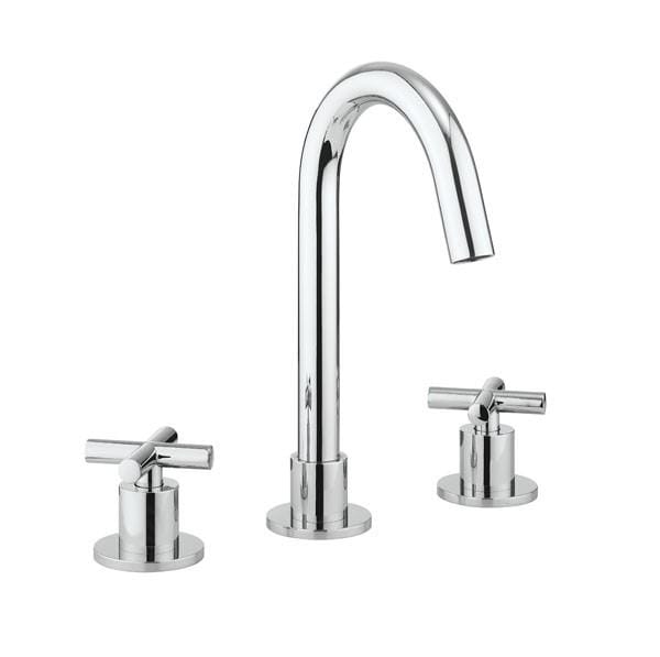 Crosswater 3 Tap Hole Basin Set Crosswater MPRO Crosshead 3 Hole Basin Mixer Tap