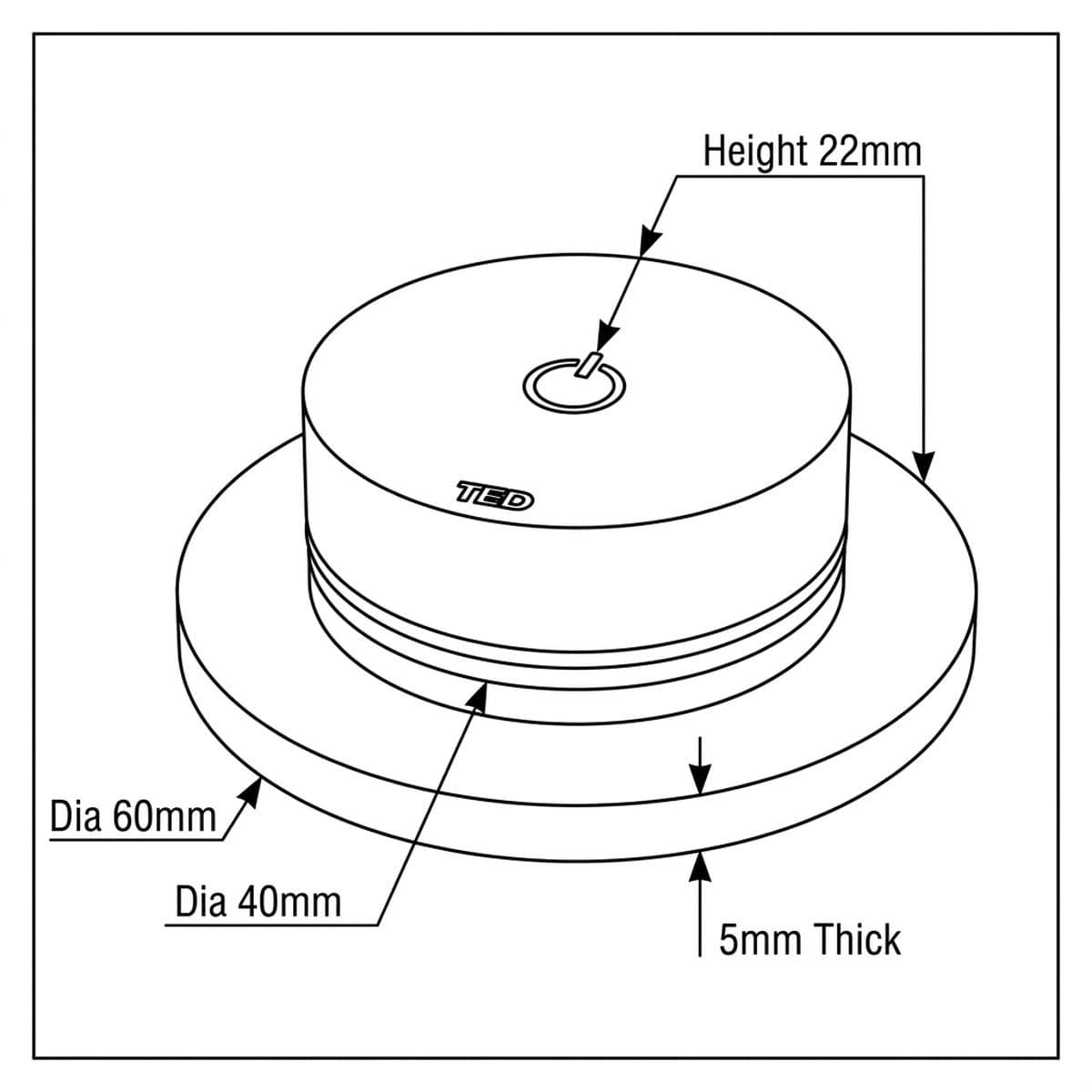 TED Concealed Shower Valve TED Togo Single Outlet Concealed Shower Valve and Digital Ring Button