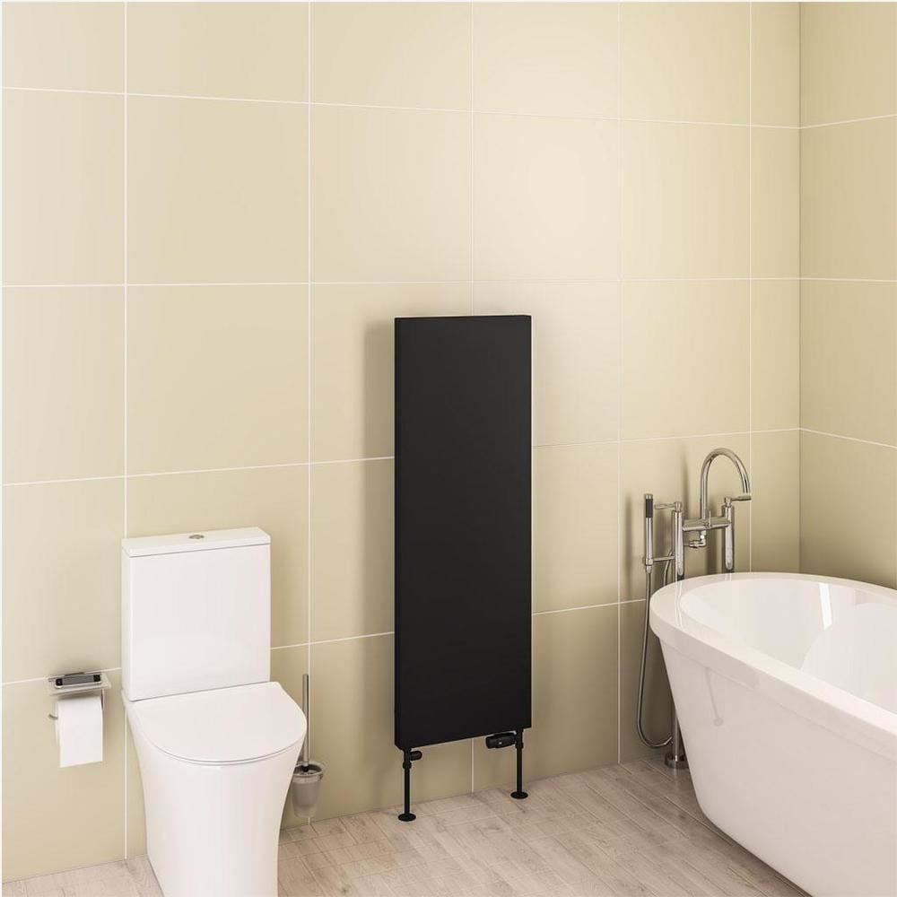 Eastbrook Flat Panel Radiator 1200 x 410 / Central Heating Eastbrook Wingrave Flat Panel Radiator In Matt Black