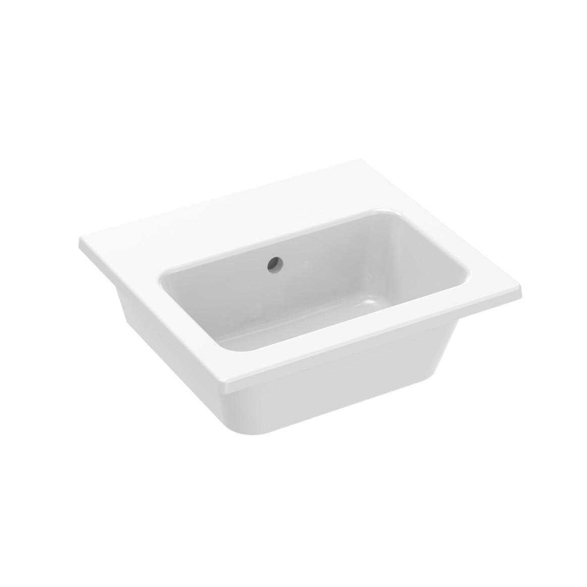 Saneux Cloakroom Vanity Unit Saneux Monument 400mm Wall Mounted One Door Vanity Unit with Basin
