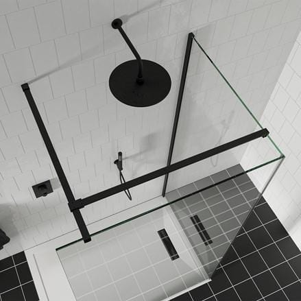 Crosswater Wetroom Accessory Matt Black / T Bracing Bar Crosswater Gallery Stabilising Fixings