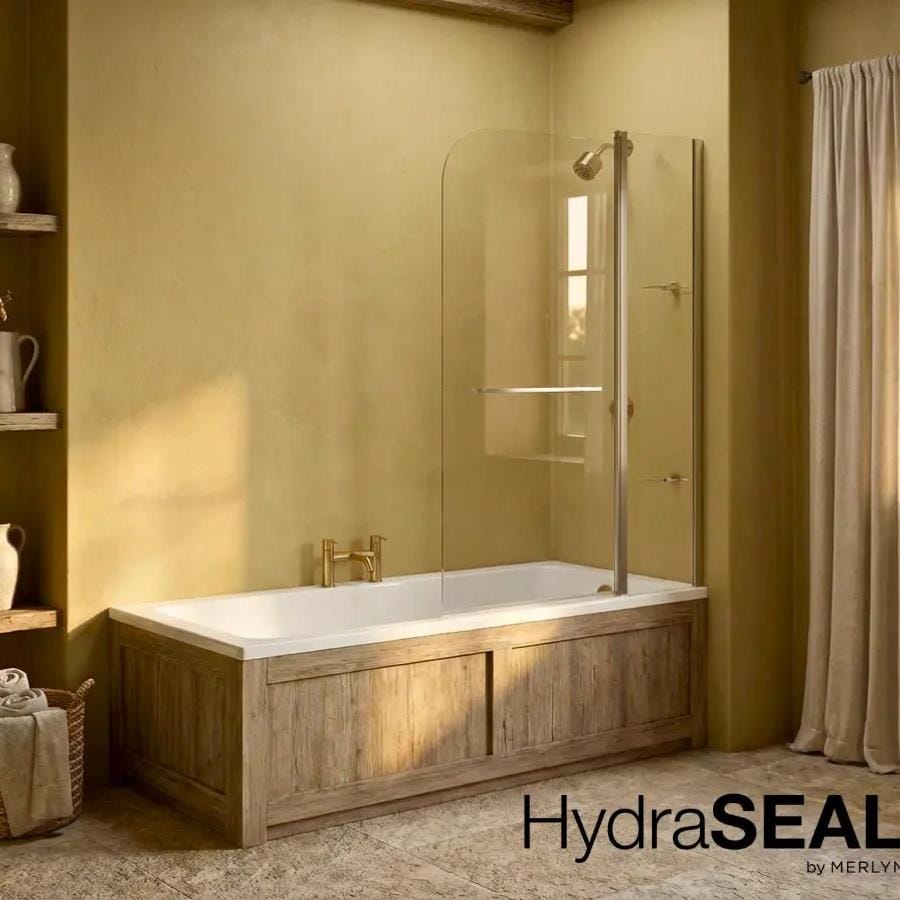 Merlyn Bath Screen Merlyn 2 Panel Curved Bathscreen with HydraSEAL Technology